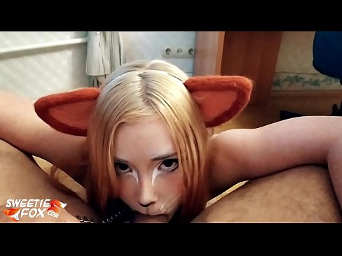 ❤️ Kitsune glutas dikon kaj kumas en ŝia buŝo ️ Seksofilmeto ĉe ni ❤